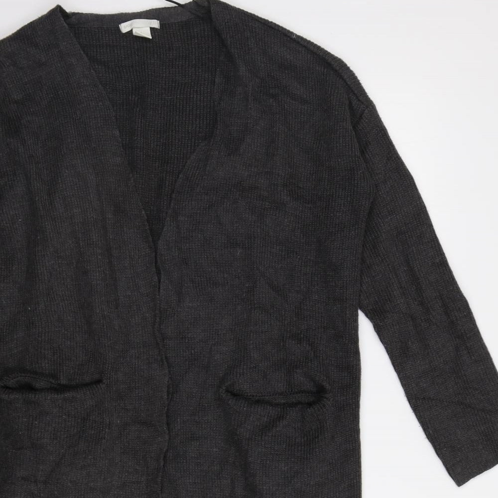 H&M Womens Grey   Cardigan Jumper Size S