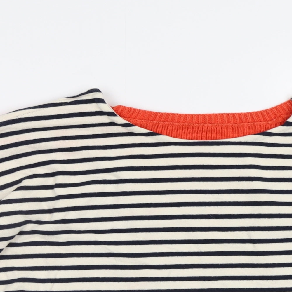 Edition  Womens Red Striped  Pullover Jumper Size M