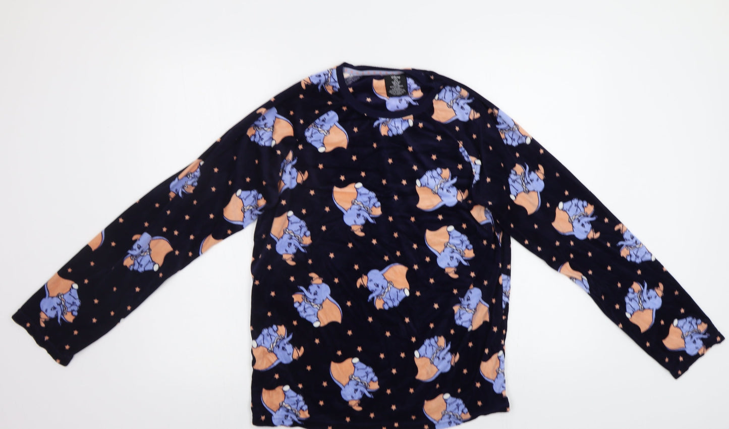 Primark Womens Blue Geometric  Top Pyjama Top Size S  - Dumbo