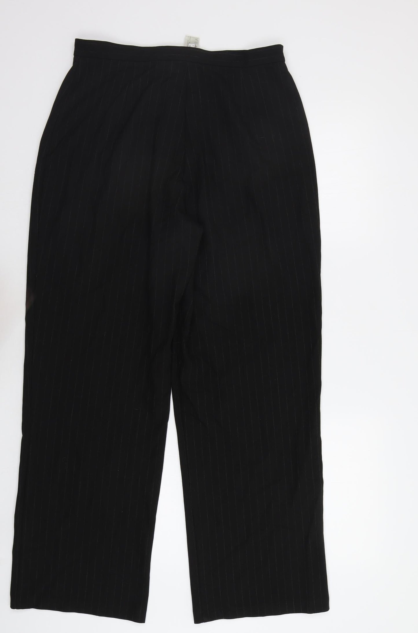 Klass Womens Black Striped  Trousers  Size 12 L28 in