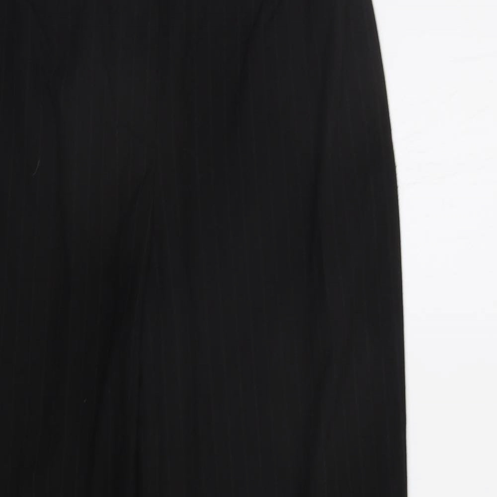 Klass Womens Black Striped  Trousers  Size 12 L28 in