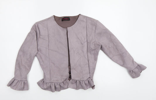 Prague Womens Purple   Jacket Blazer Size S