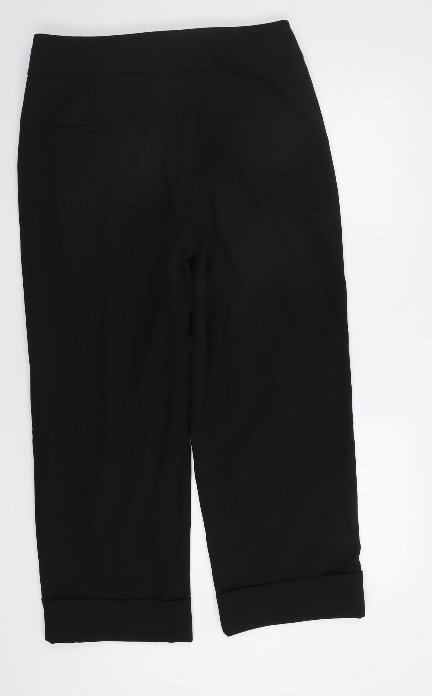 M&S Womens Black   Dress Pants Trousers Size 14 L27 in