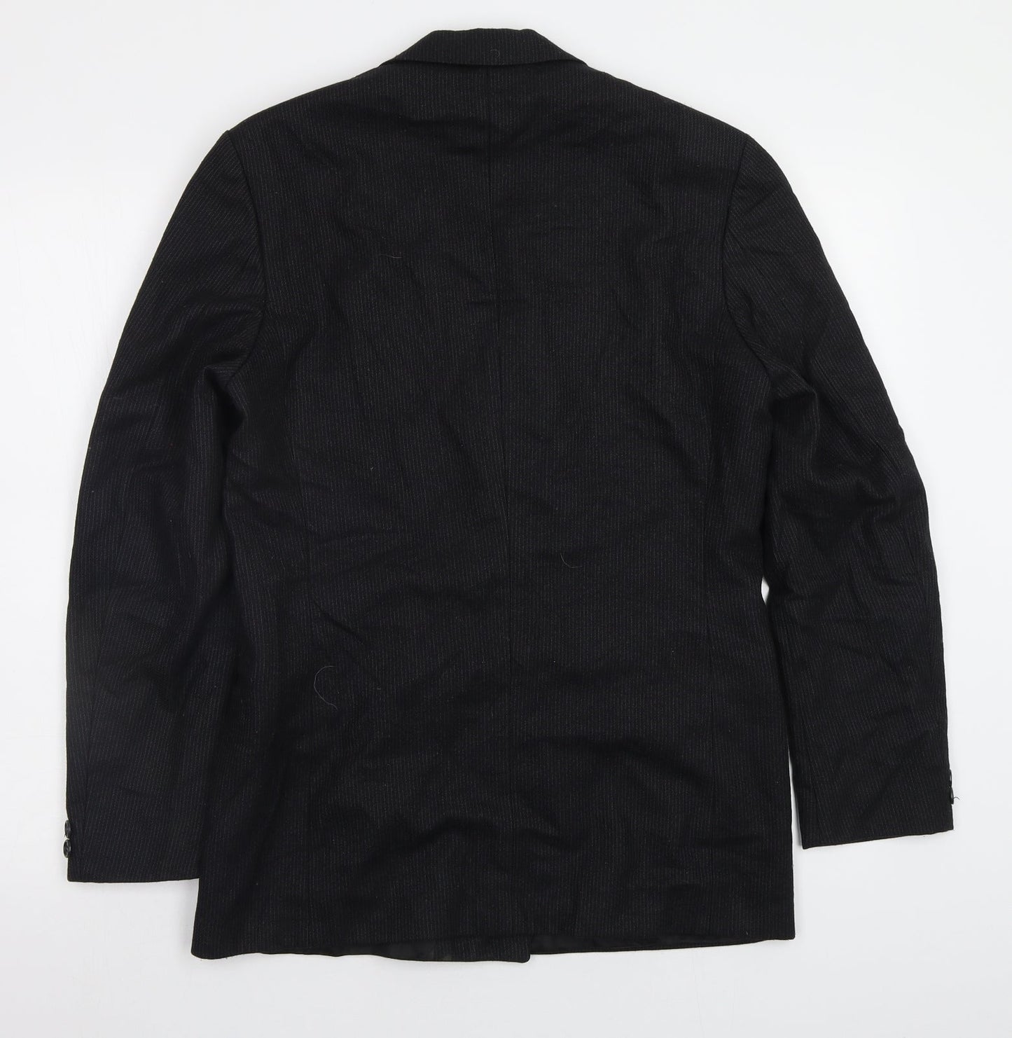 Burton Mens Black Striped  Jacket Blazer Size 38