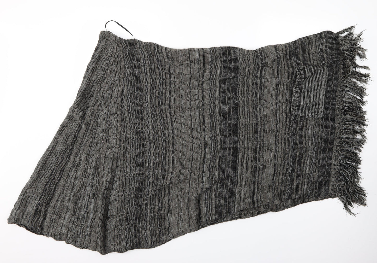 Suzanne Bettley Womens Green Striped   Shawl/Wrap   - Fringed shawl