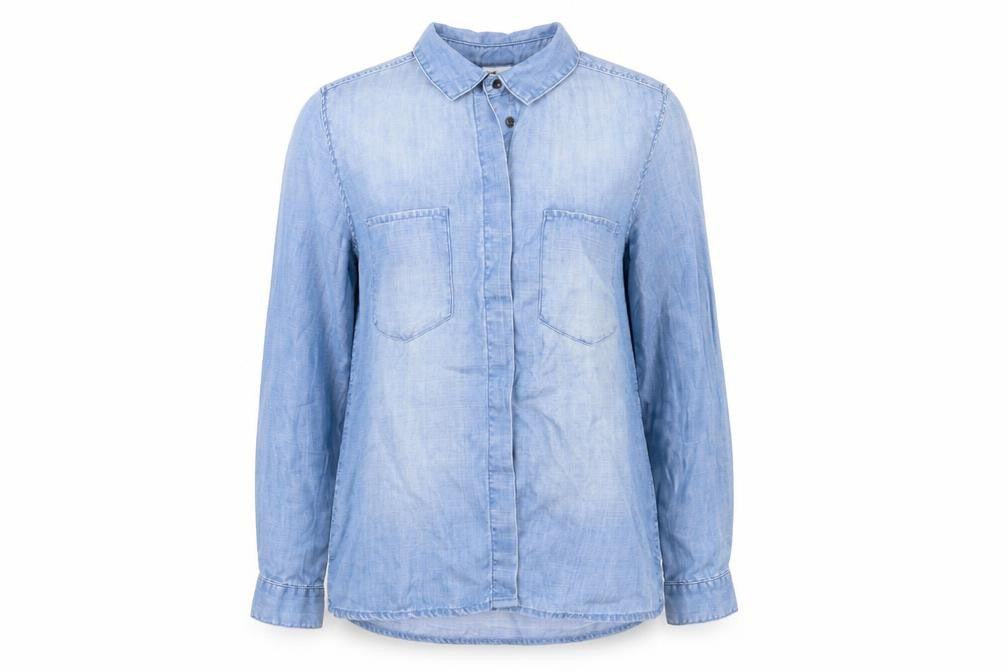&Denim Womens Black   Basic Blouse Size 6  - & Denim Shirt