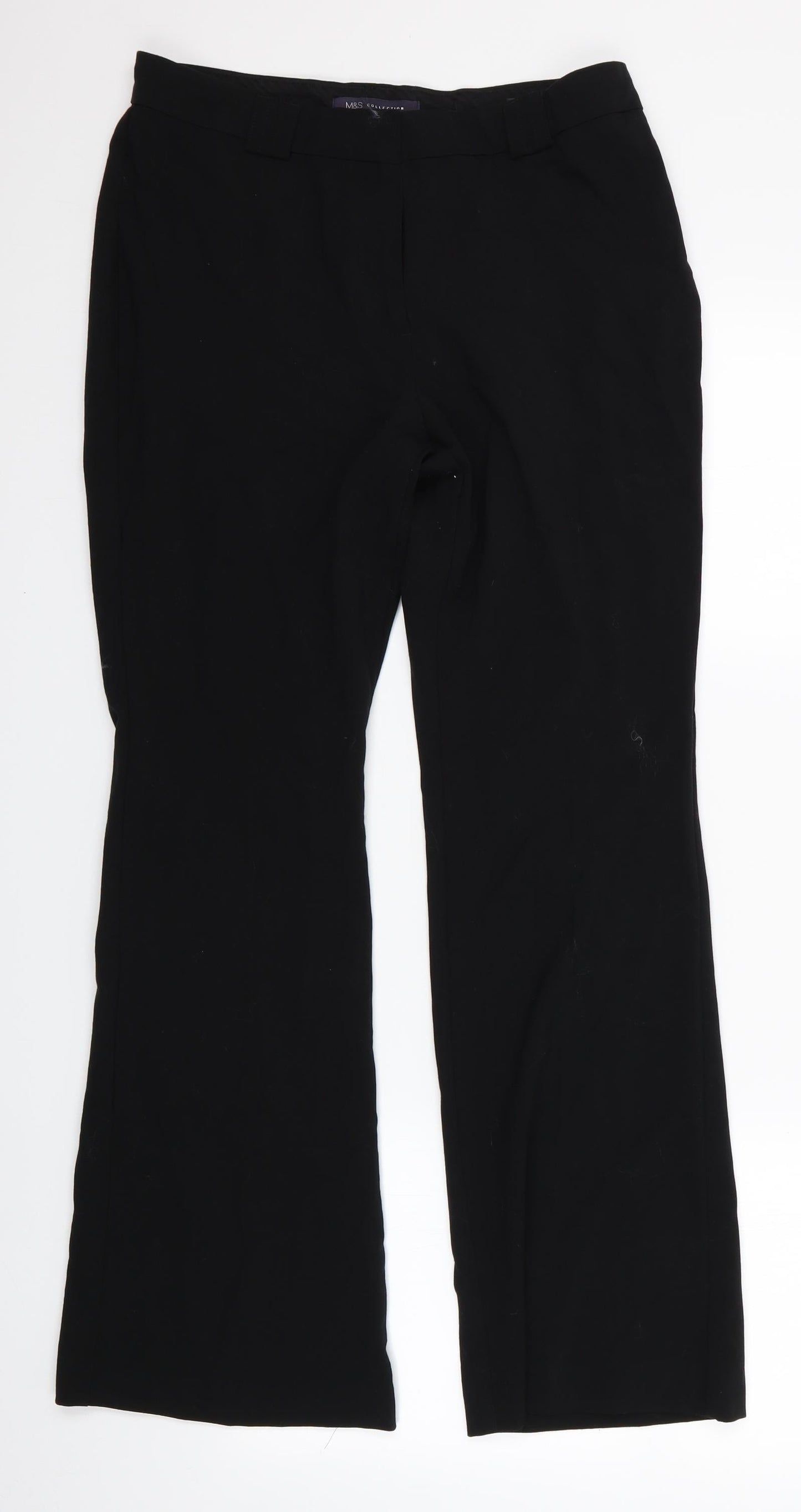 Marks and Spencer Womens Black   Trousers  Size 10 L28 in - Marks and Spencer