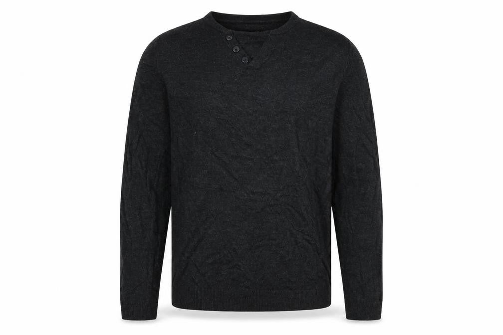 Front view of Red Herring men’s black jumper, size L