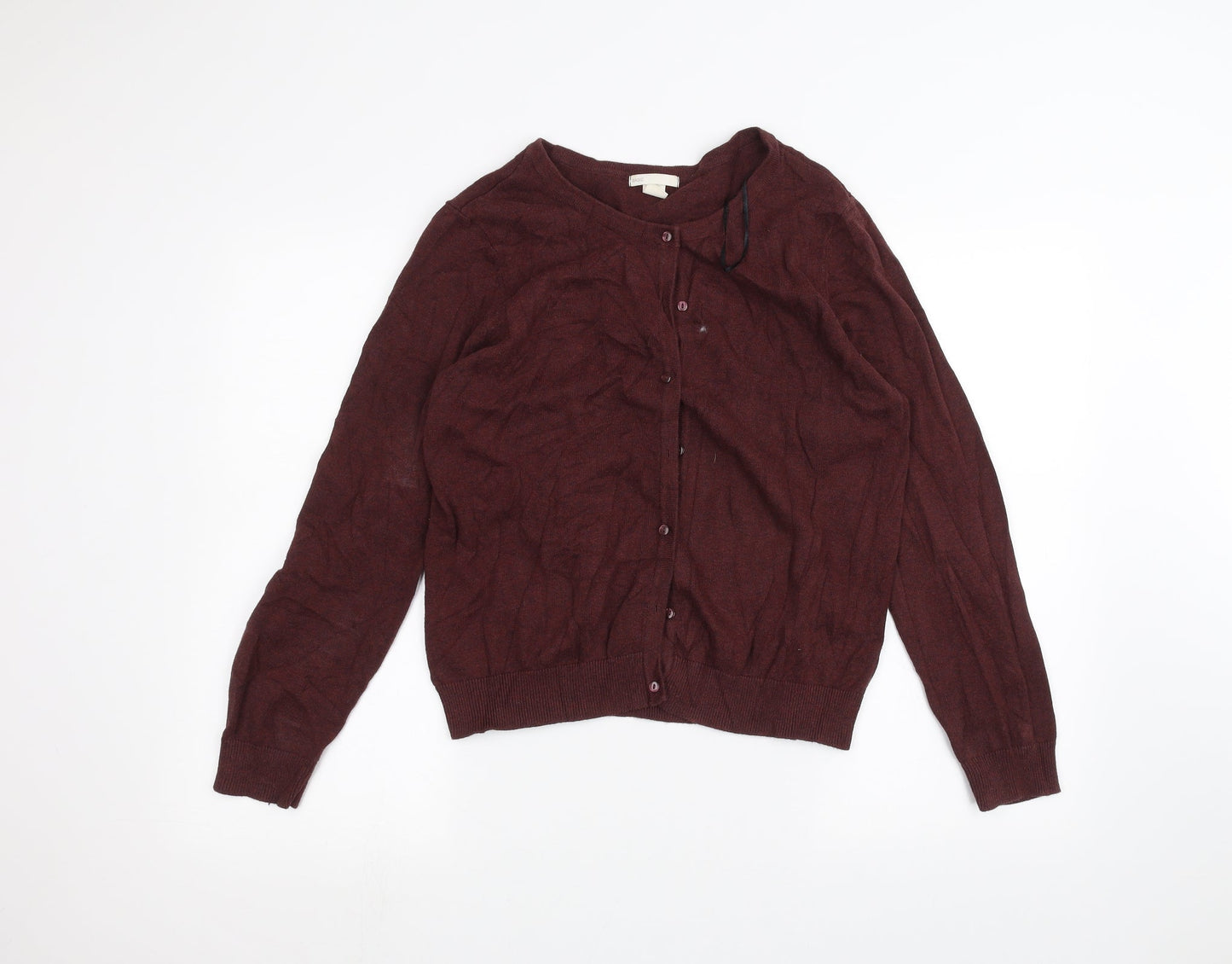 H&M Womens Red   Cardigan Jumper Size L