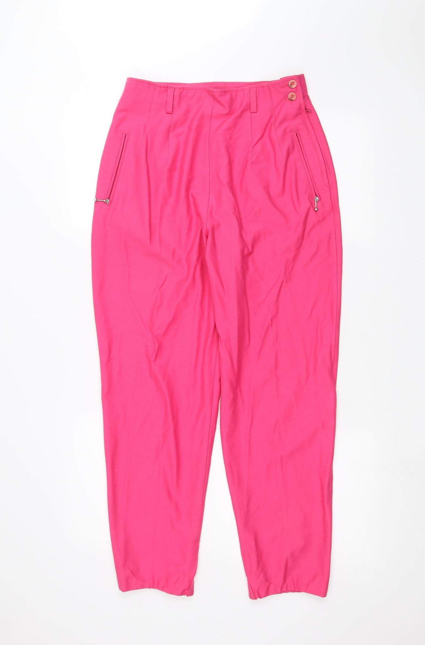 VIA MORO Womens Pink   Trousers  Size 14 L25 in