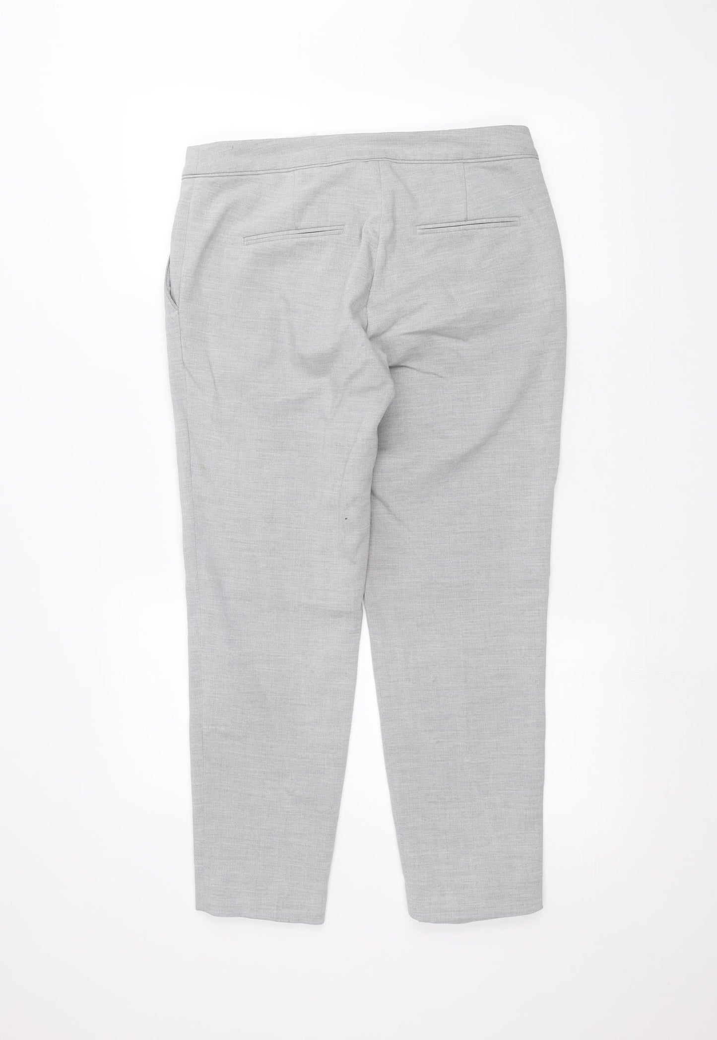 H&M Womens Grey   Trousers  Size 10 L24 in