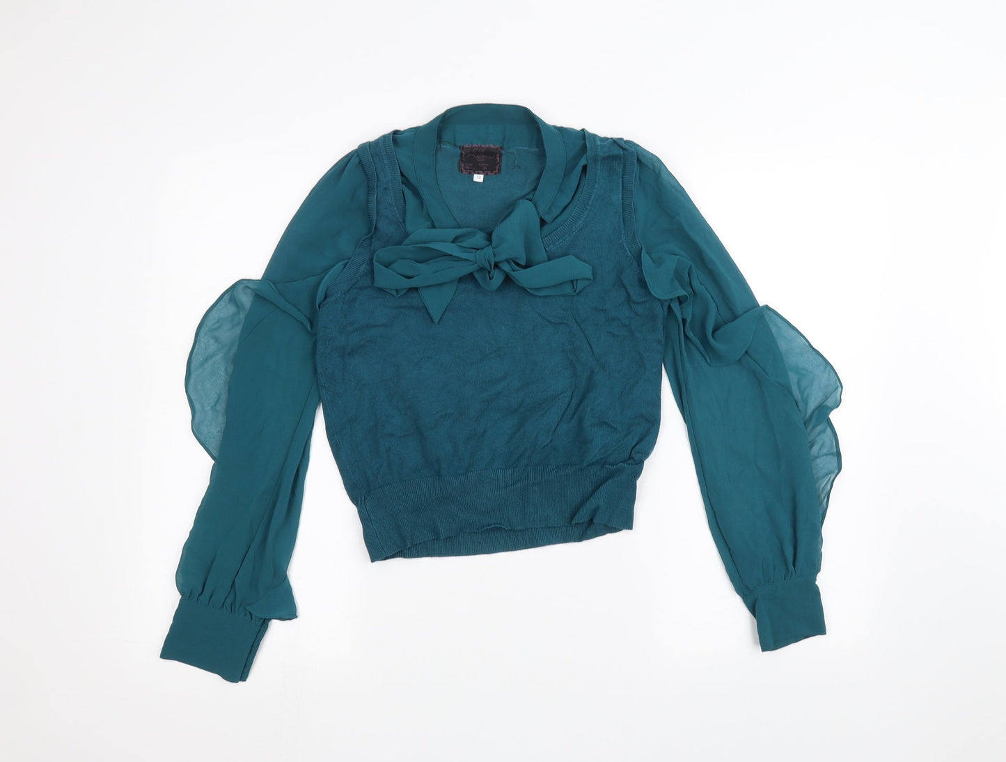 New Look Womens Green   Pullover Jumper Size 12