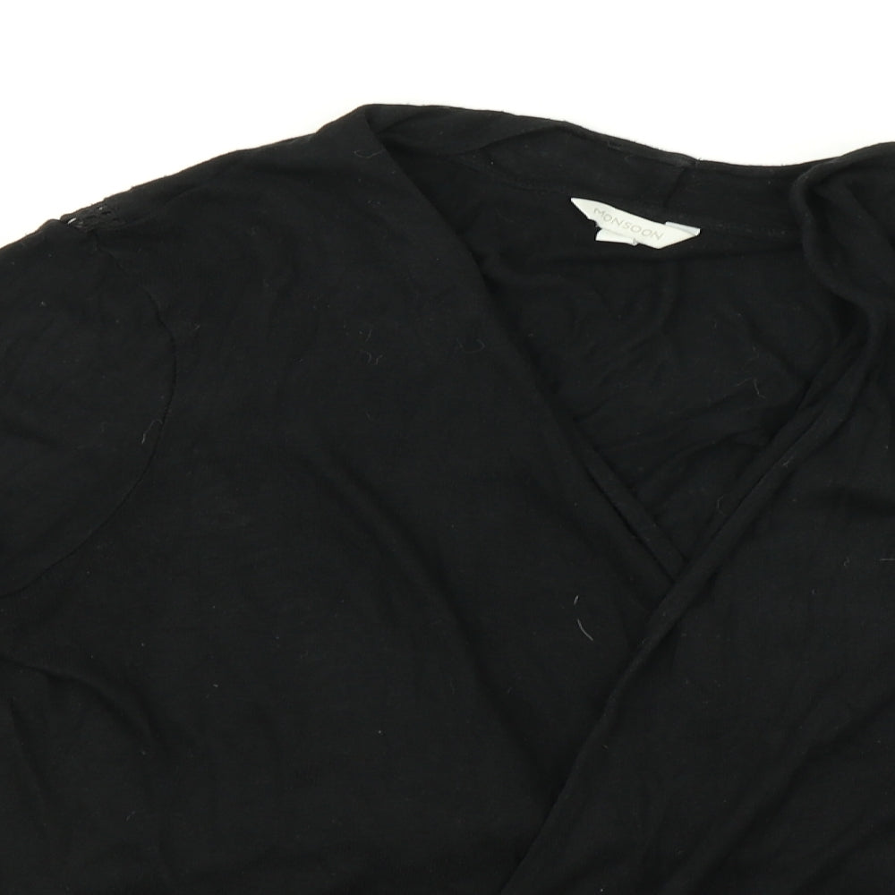 Monsoon Womens Black   Cardigan Jumper Size L
