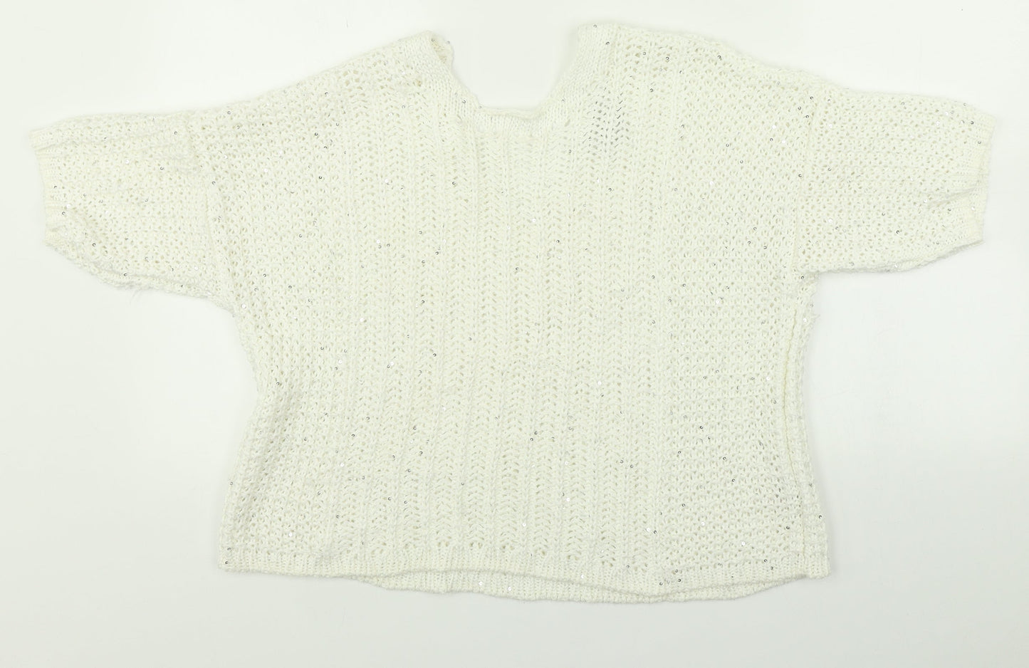 NEXT Womens White   Pullover Jumper Size M