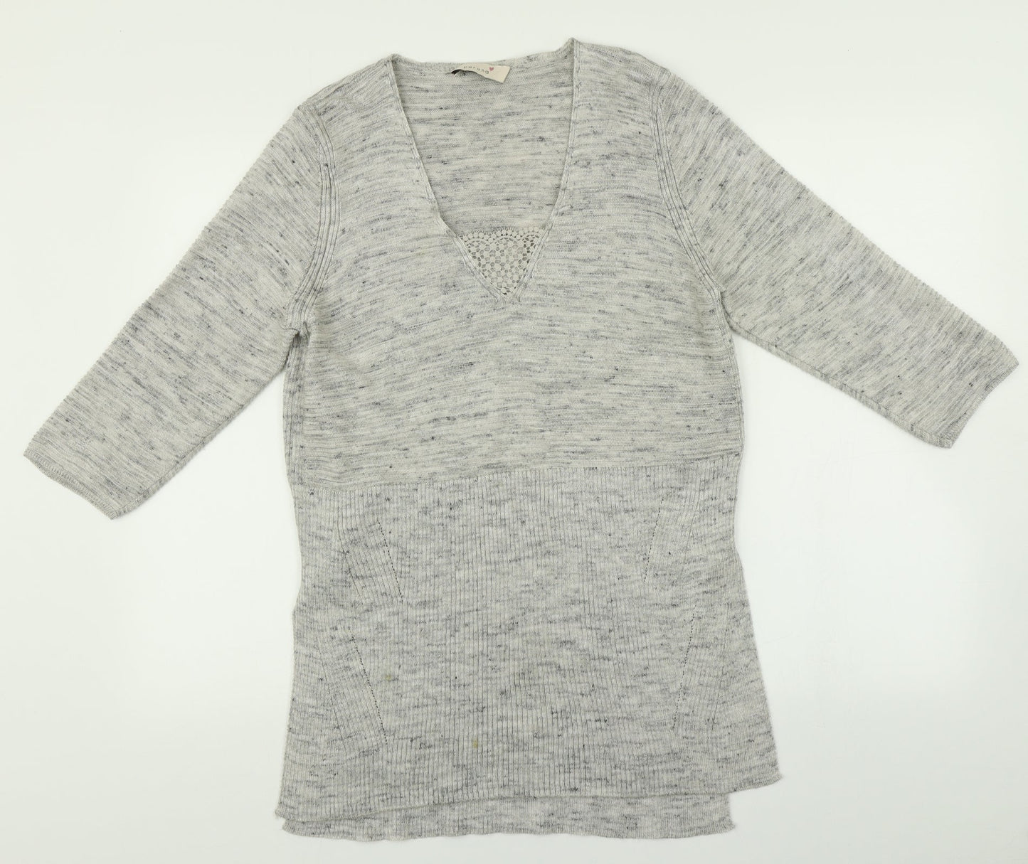 M&S Womens Grey   Pullover Jumper Size 8