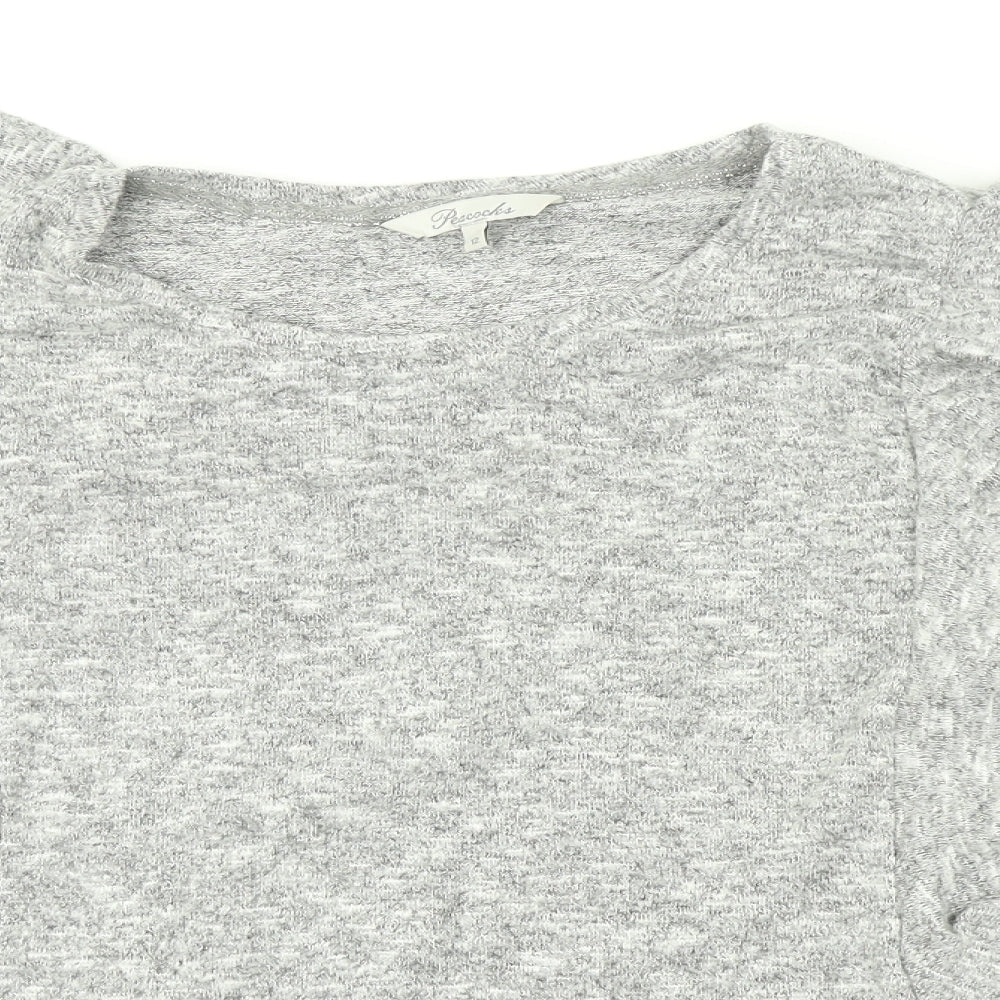 Peacocks Womens Grey   Pullover Jumper Size 12
