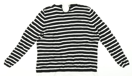 Bonmarché Mens Multicoloured Striped  Pullover Jumper Size M