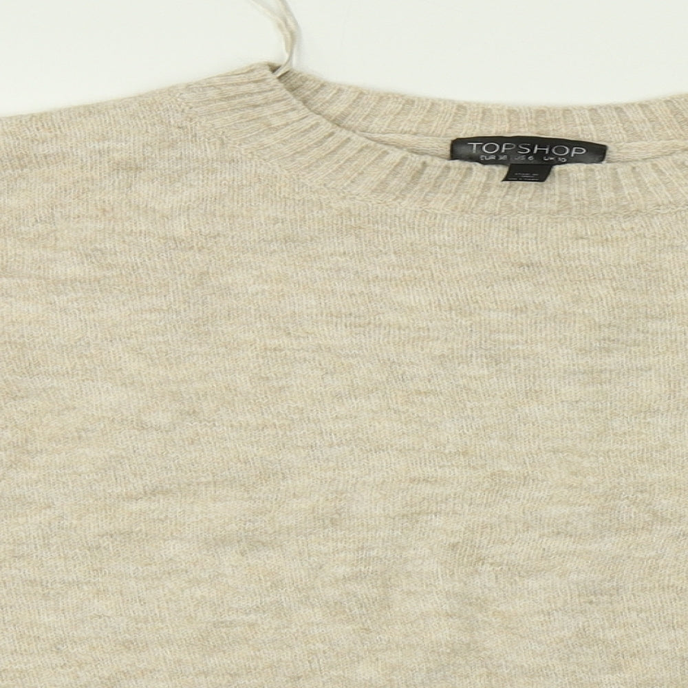 Topshop Womens Beige   Pullover Jumper Size 10