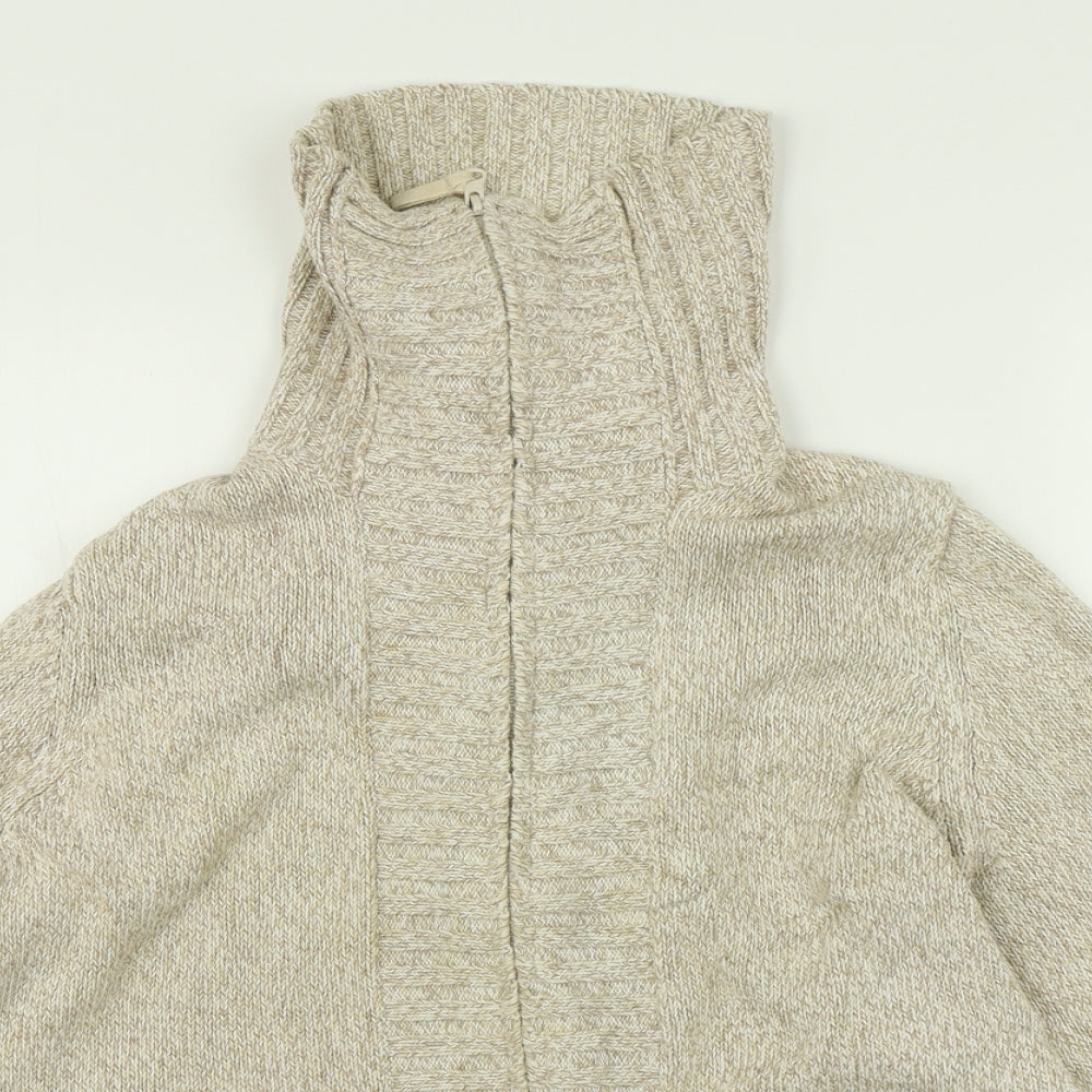 BHS Womens Beige   Full Zip Jumper Size 16