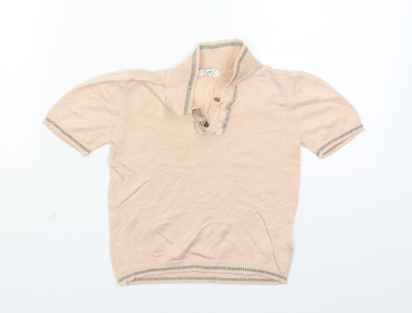 River Island Girls Pink   Pullover Jumper Size 4-5 Years