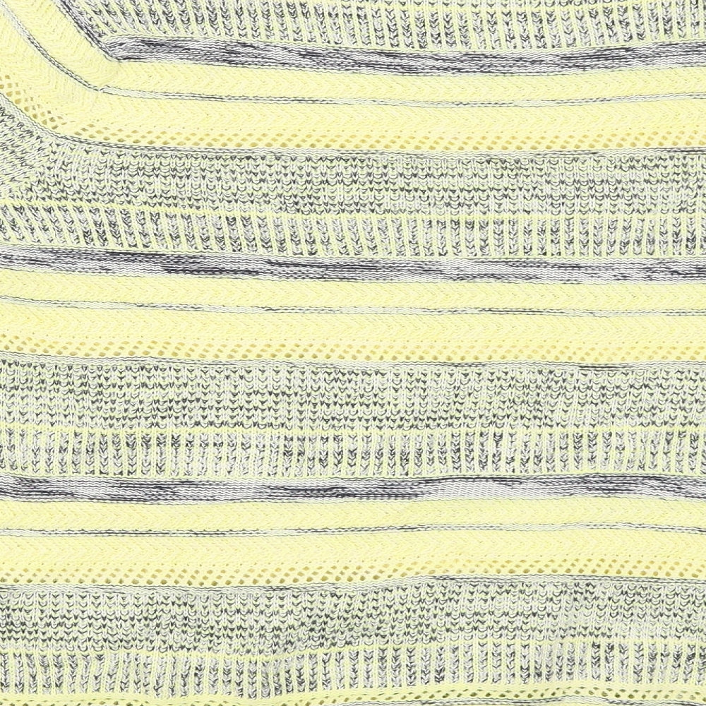 Julipa Womens Yellow Striped  Pullover Jumper Size 16