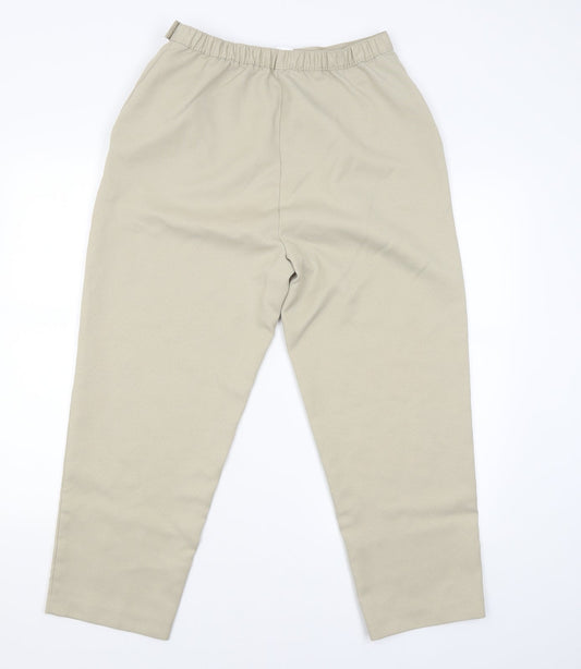 Slimmia Womens Beige   Trousers  Size 16 L24 in