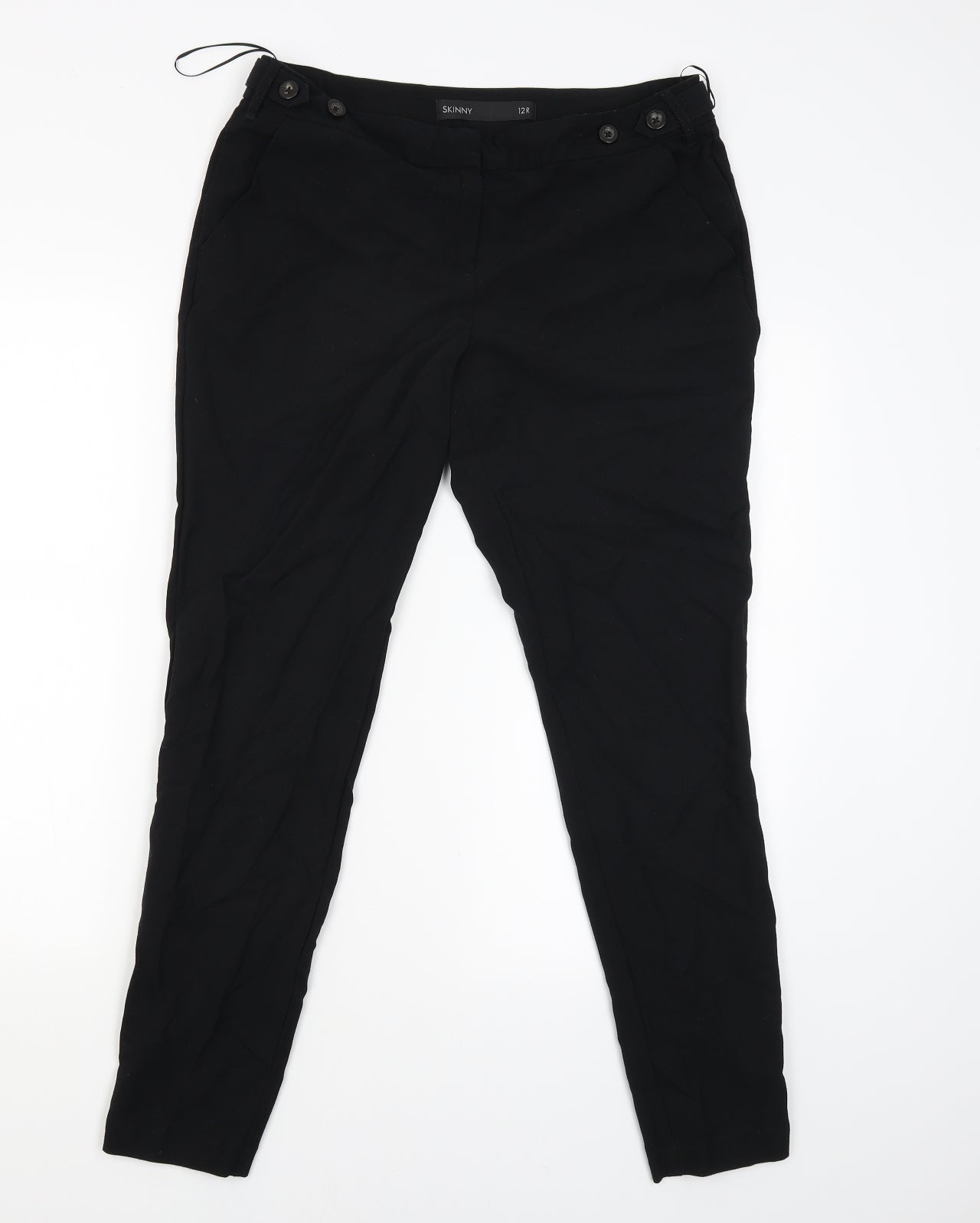 NEXT Womens Black   Trousers  Size 12 L28 in