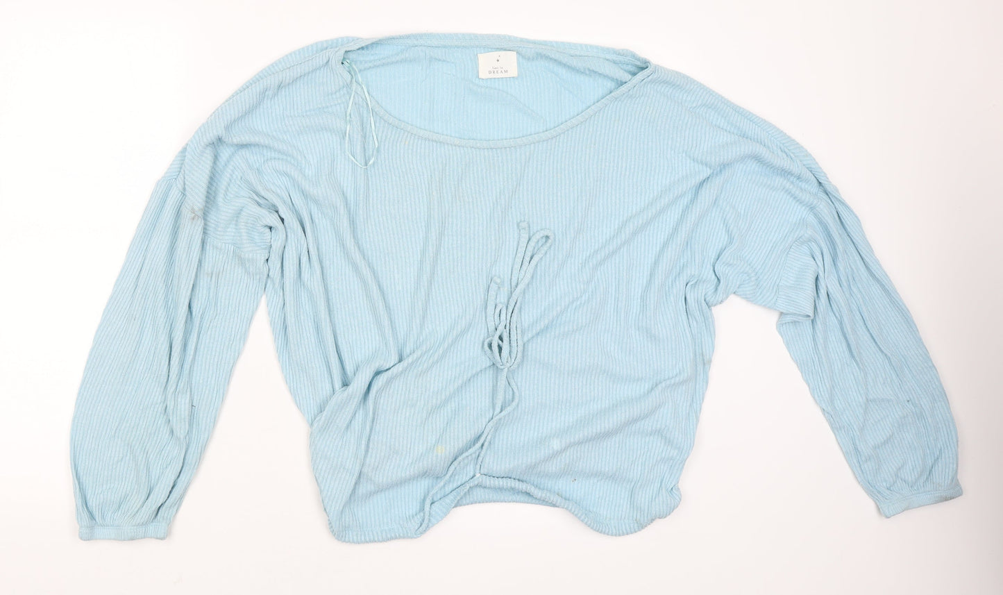 Time To Dream Womens Blue   Pullover Jumper Size XL