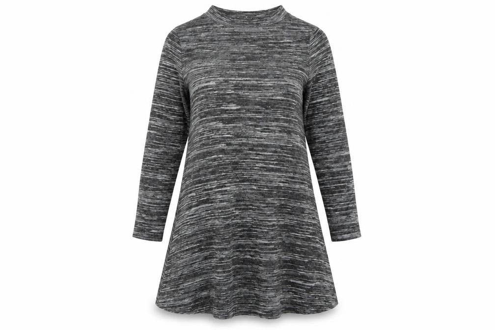 Epilogue Womens Grey Striped  T-Shirt Dress  Size 14
