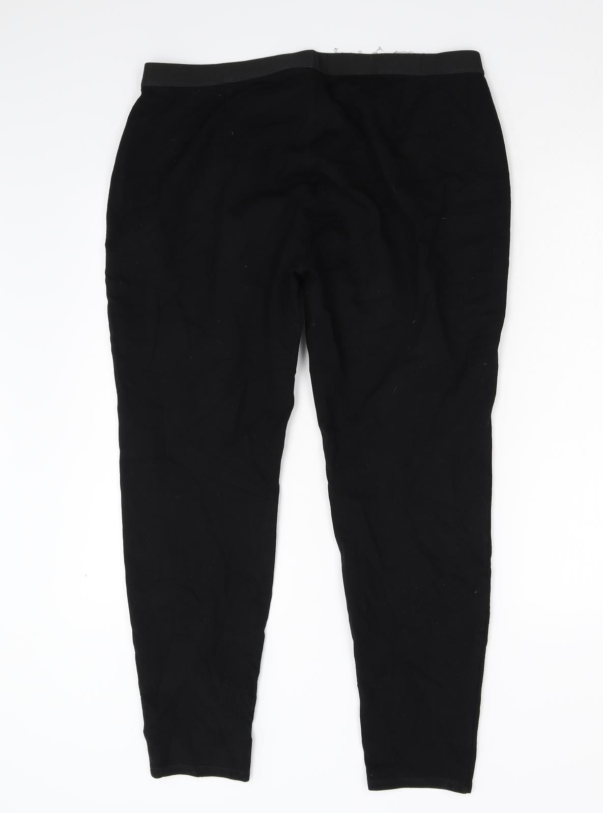 Preworn Womens Black   Trousers  Size 16 L27 in