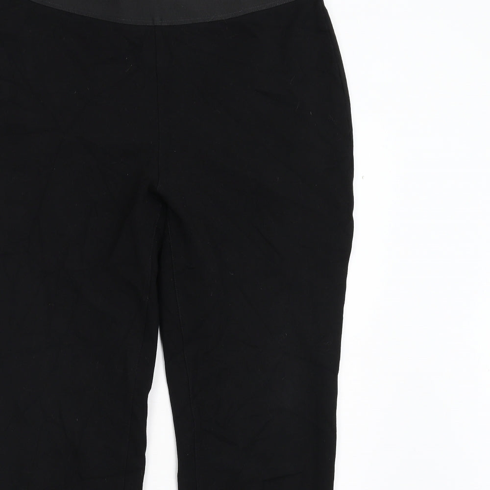 Preworn Womens Black   Trousers  Size 16 L27 in