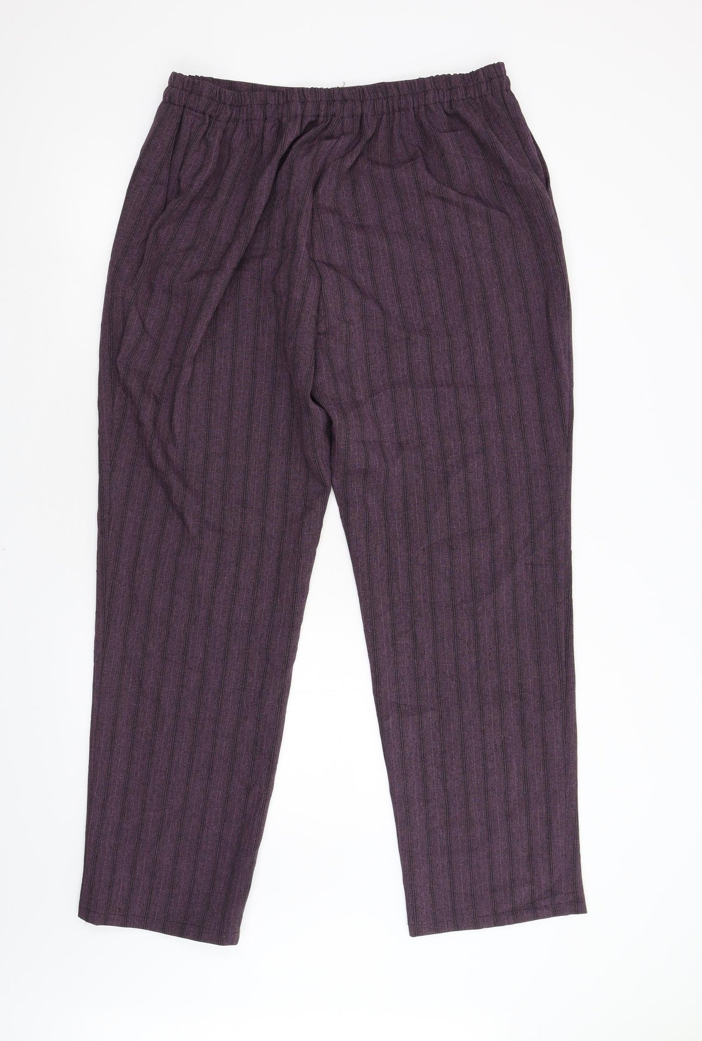 Afibel Womens Purple   Trousers  Size 20 L30 in