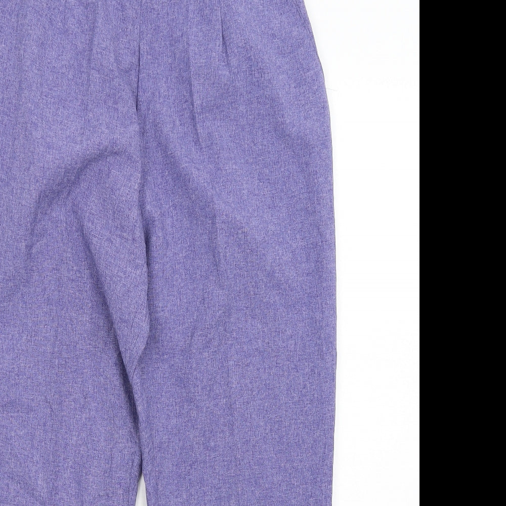 Janique Womens Purple   Trousers  Size 14 L27 in