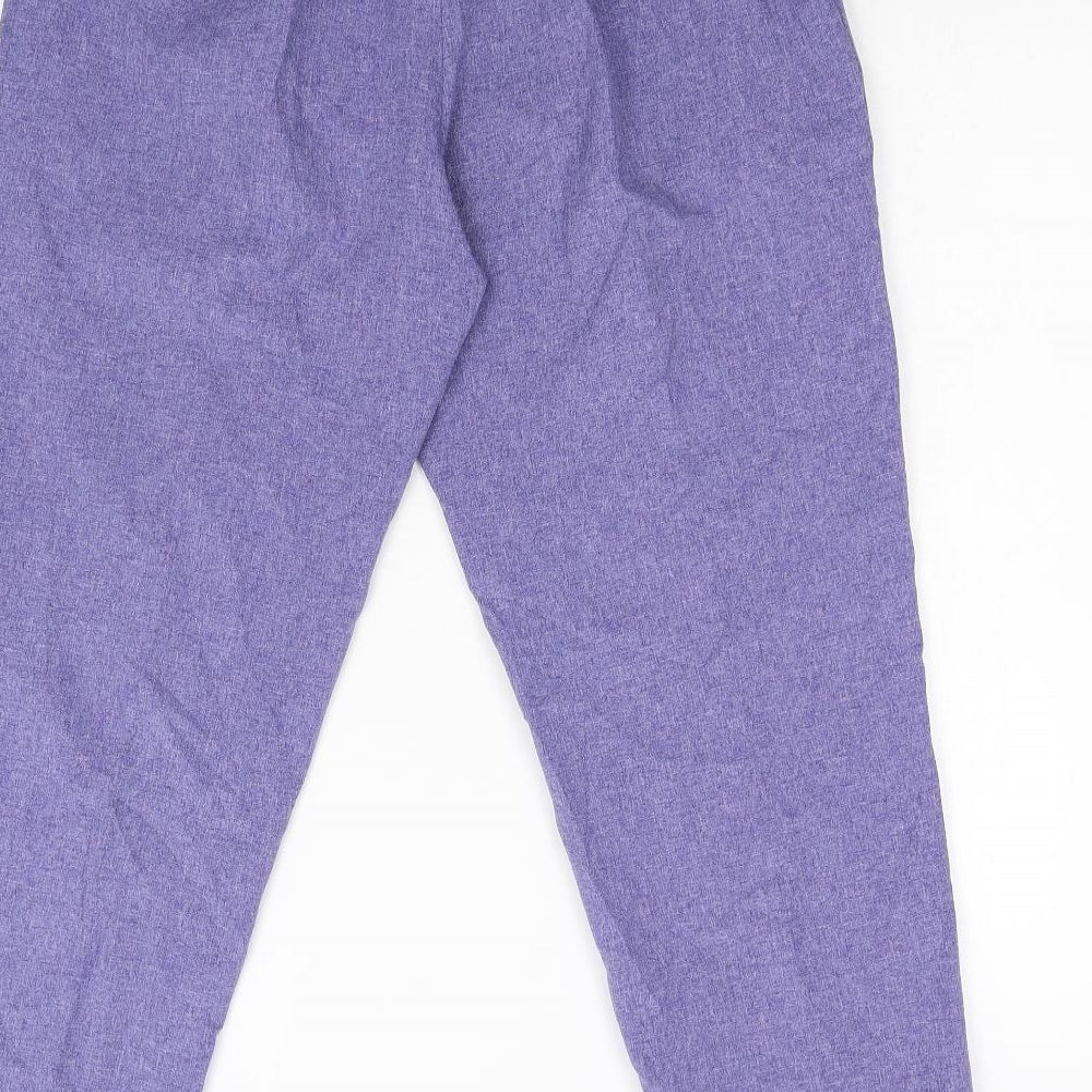 Janique Womens Purple   Trousers  Size 14 L27 in