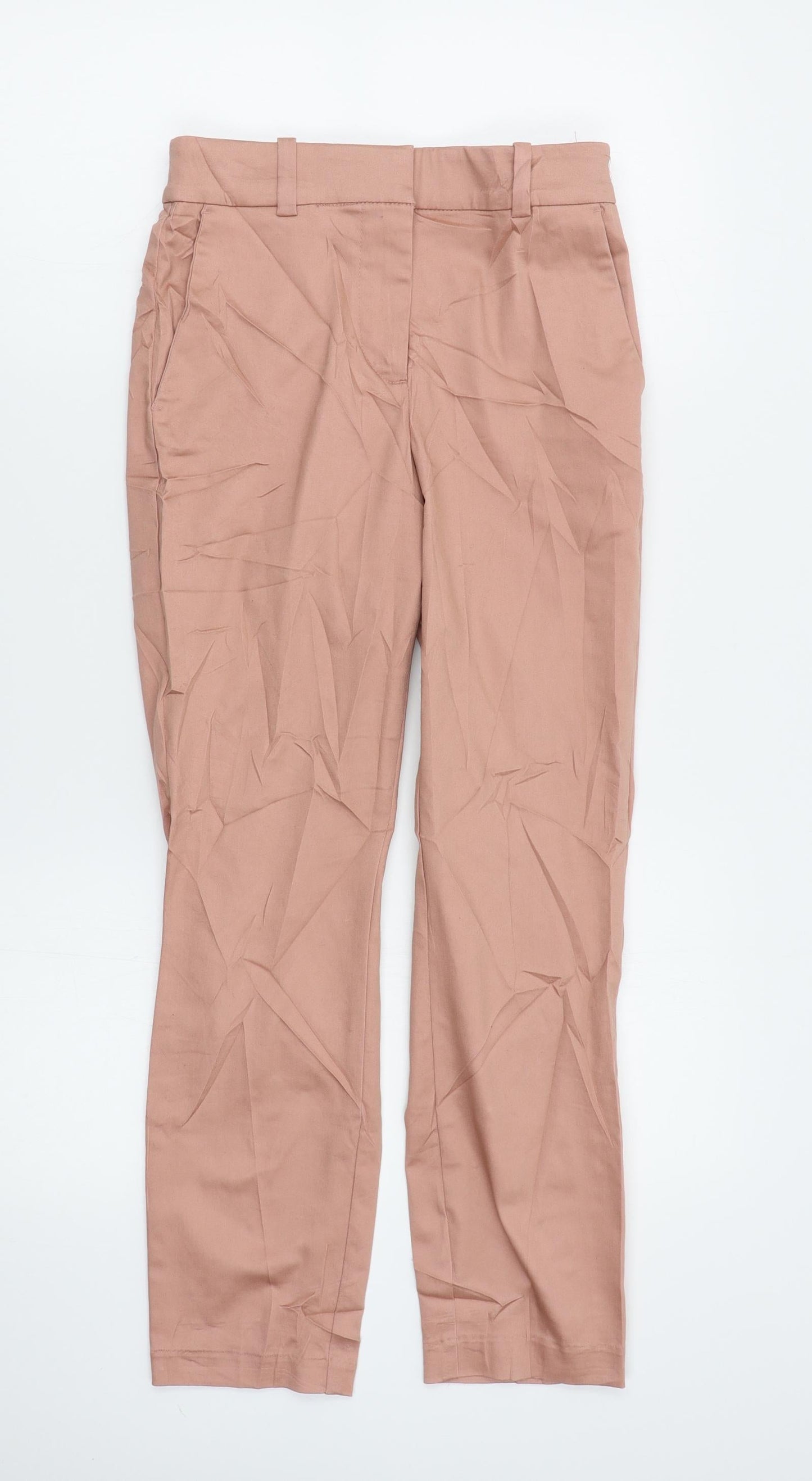 H&M Womens Pink   Trousers  Size 4 L24 in