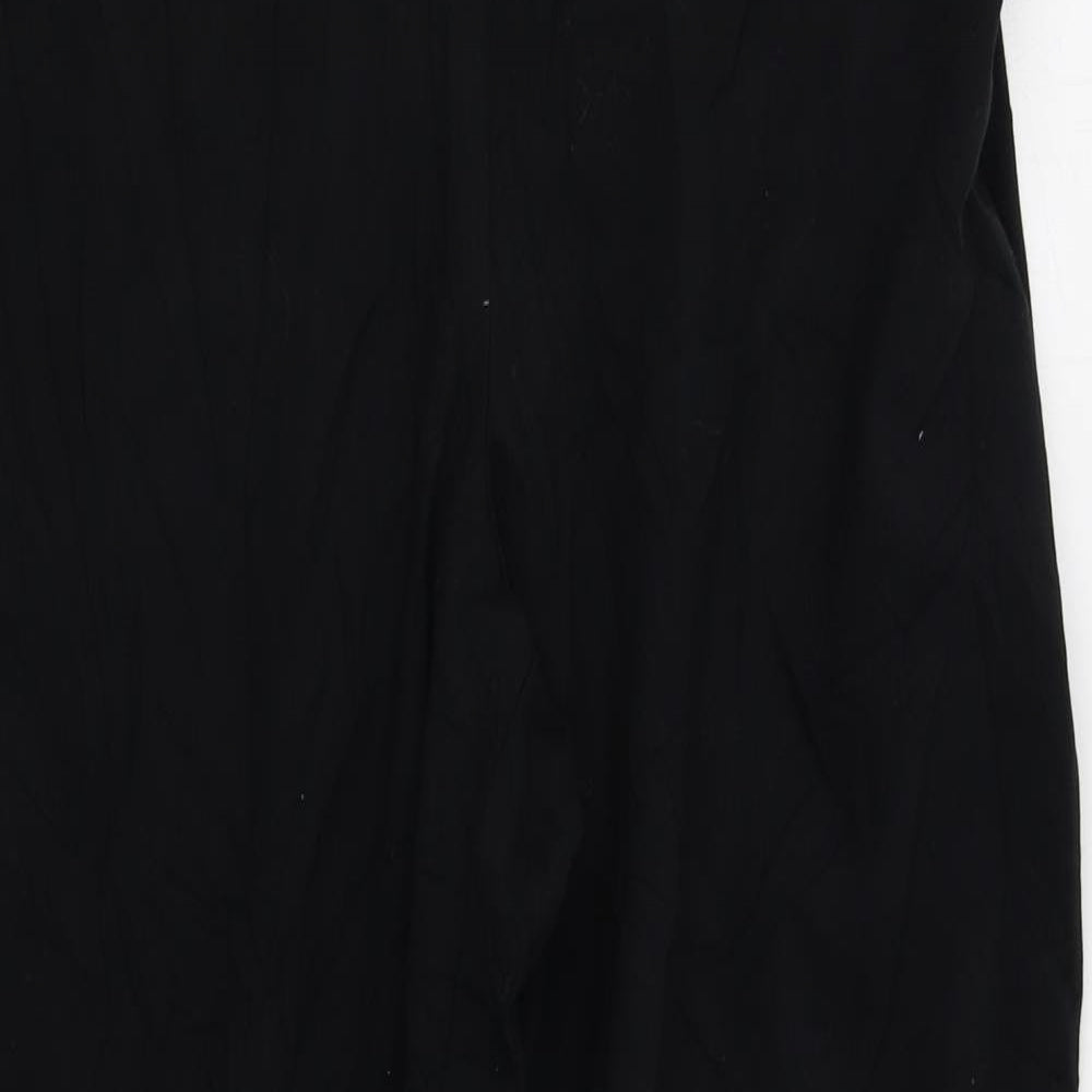 M&S Womens Black   Trousers  Size 12 L28 in
