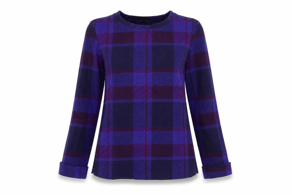 M&S Womens Multicoloured Check  Pullover Jumper Size 6