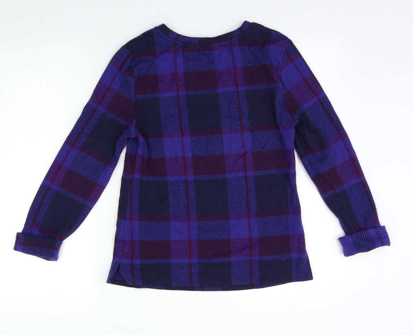 M&S Womens Multicoloured Check  Pullover Jumper Size 6