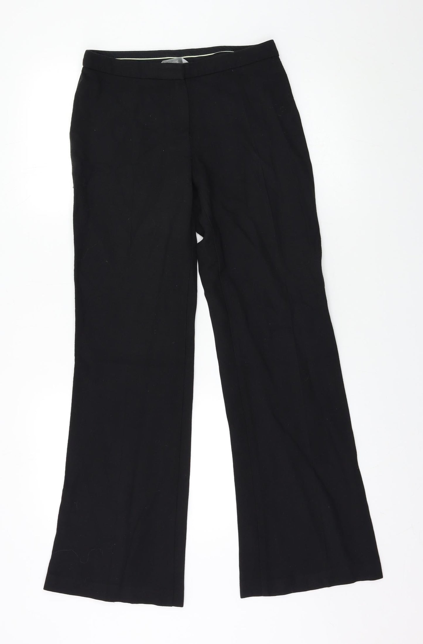 M&S Womens Black   Trousers  Size 8 L30 in