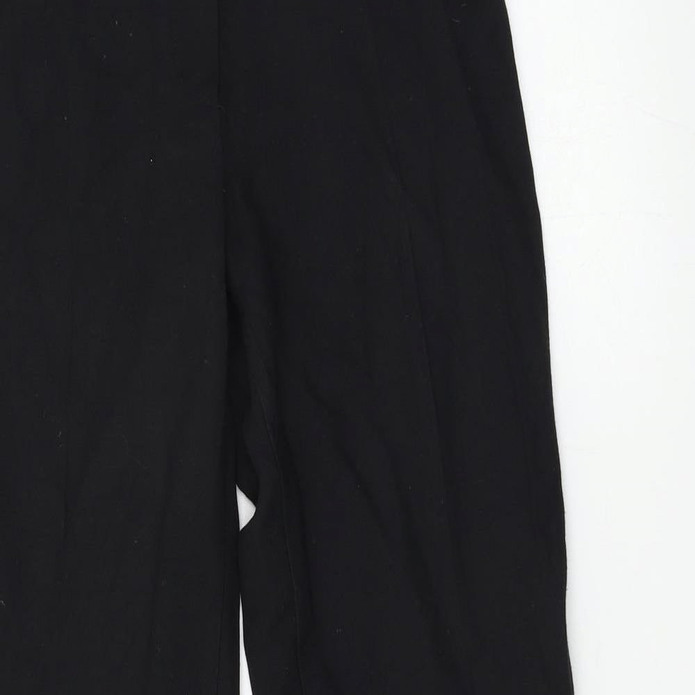 M&S Womens Black   Trousers  Size 8 L30 in