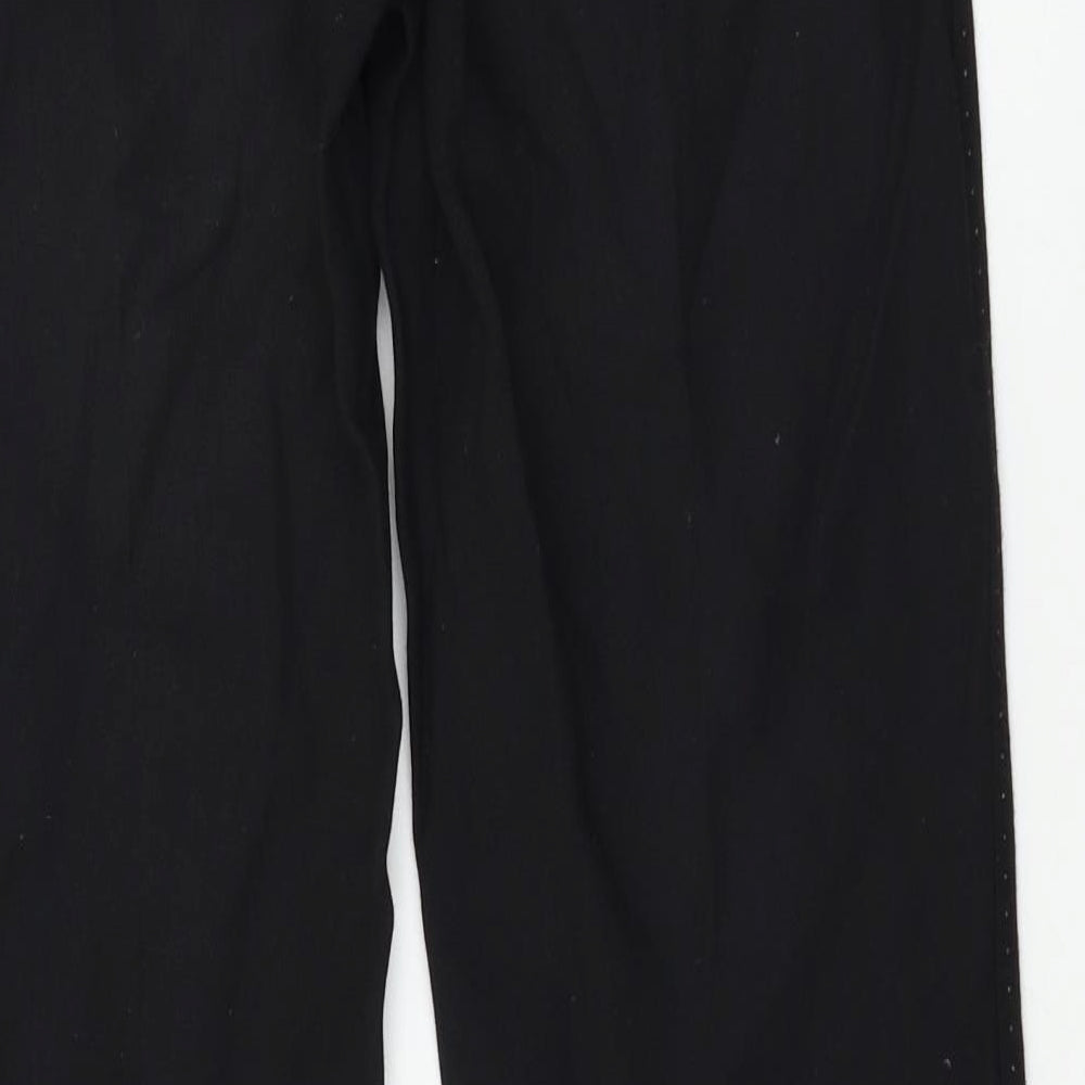 M&S Womens Black   Trousers  Size 8 L30 in