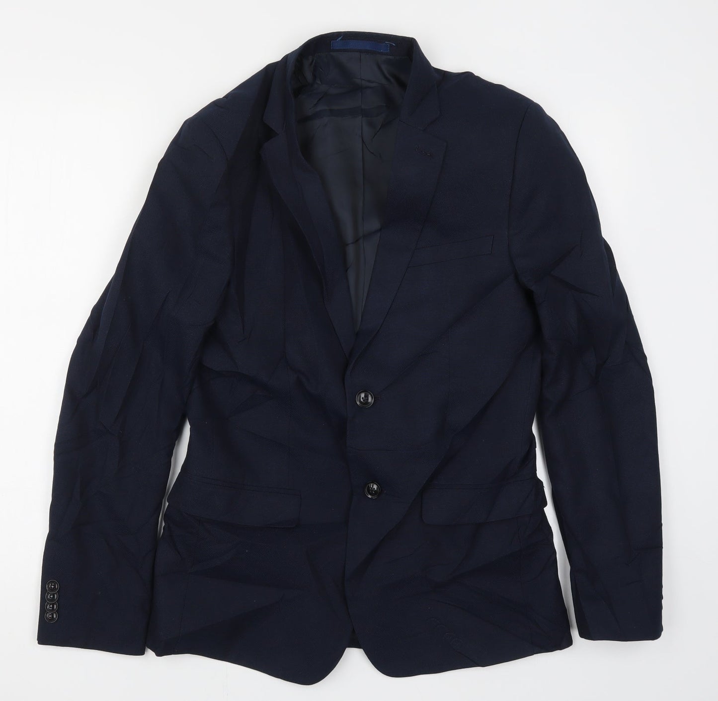 Topman Mens Blue   Jacket Suit Jacket Size 38
