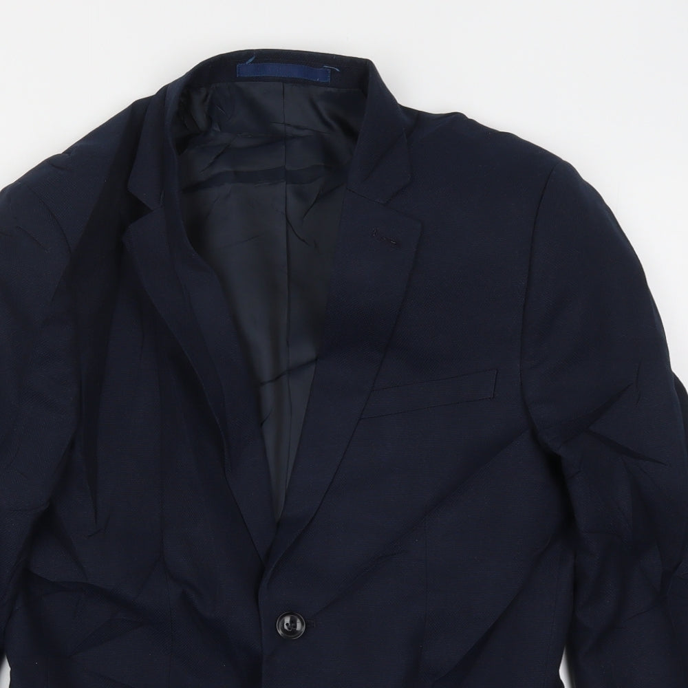 Topman Mens Blue   Jacket Suit Jacket Size 38
