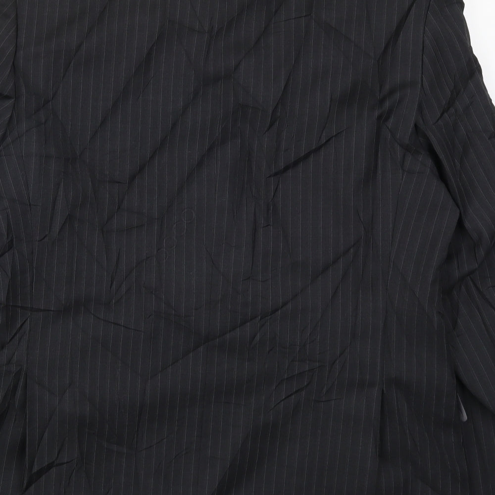Marks and Spencer Mens Grey Striped  Jacket Suit Jacket Size 42