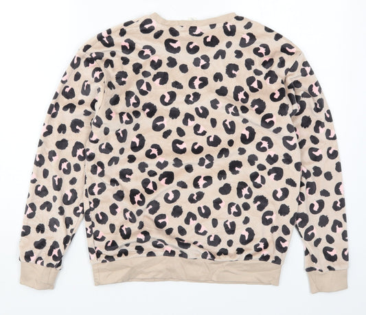Marks and Spencer Girls Pink Animal Print  Top Pyjama Top Size 11-12 Years