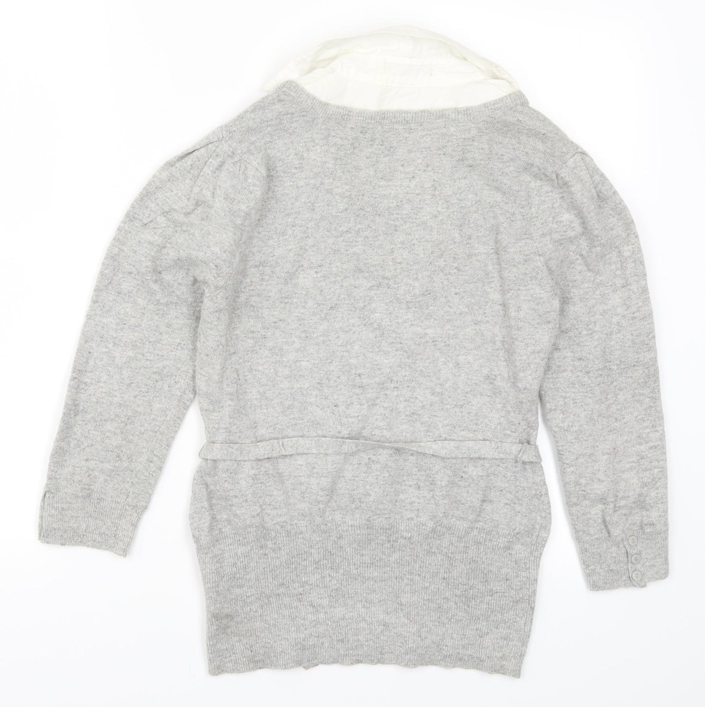 Monsoon Womens Grey  Knit Pullover Jumper Size 10