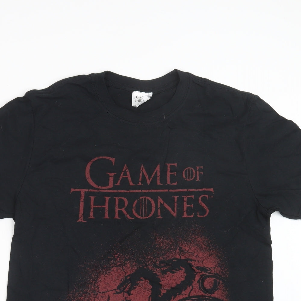 Gildan Mens Black    T-Shirt Size M  - Game of Thrones