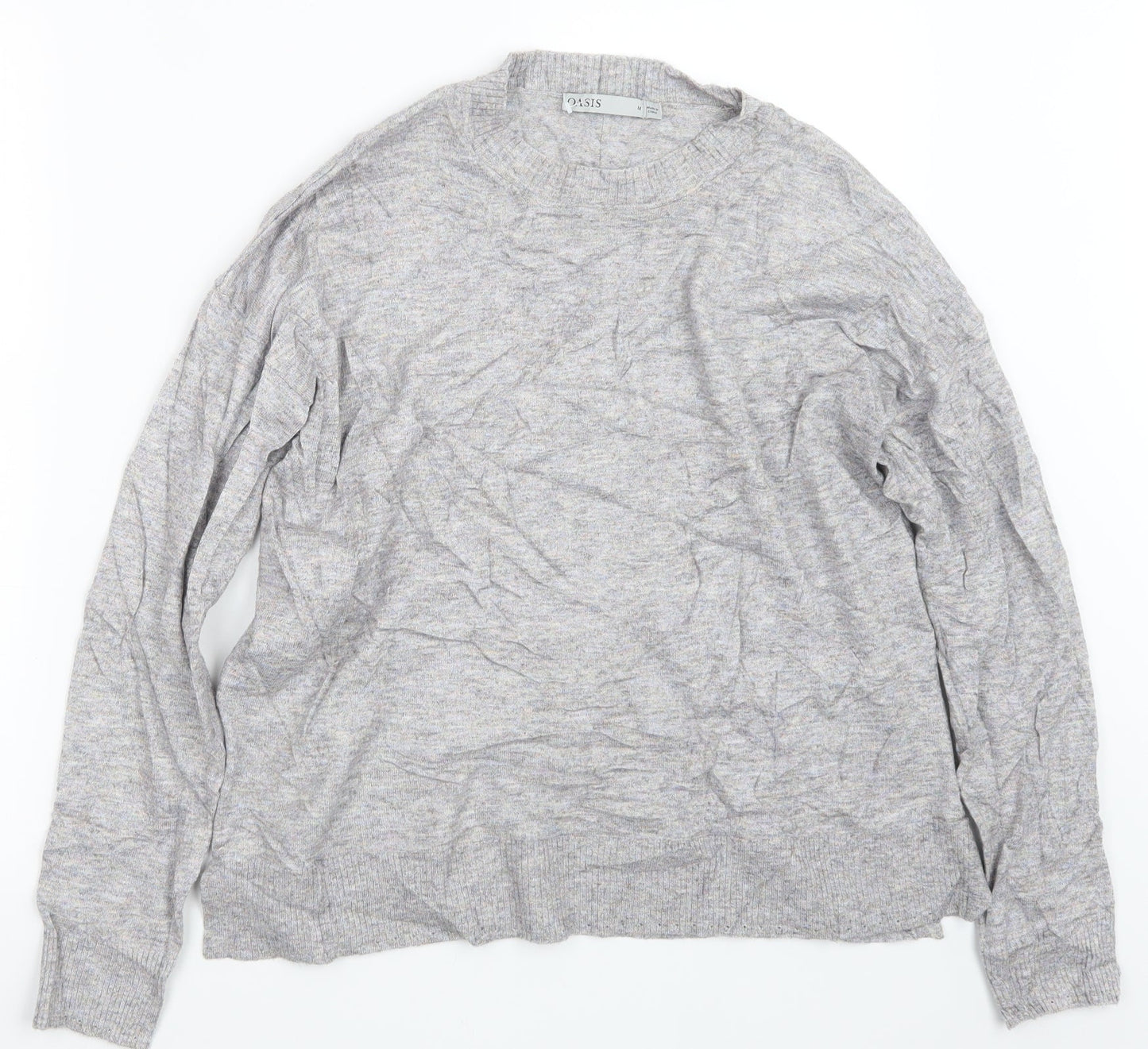 Oasis Womens Grey   Pullover Jumper Size M