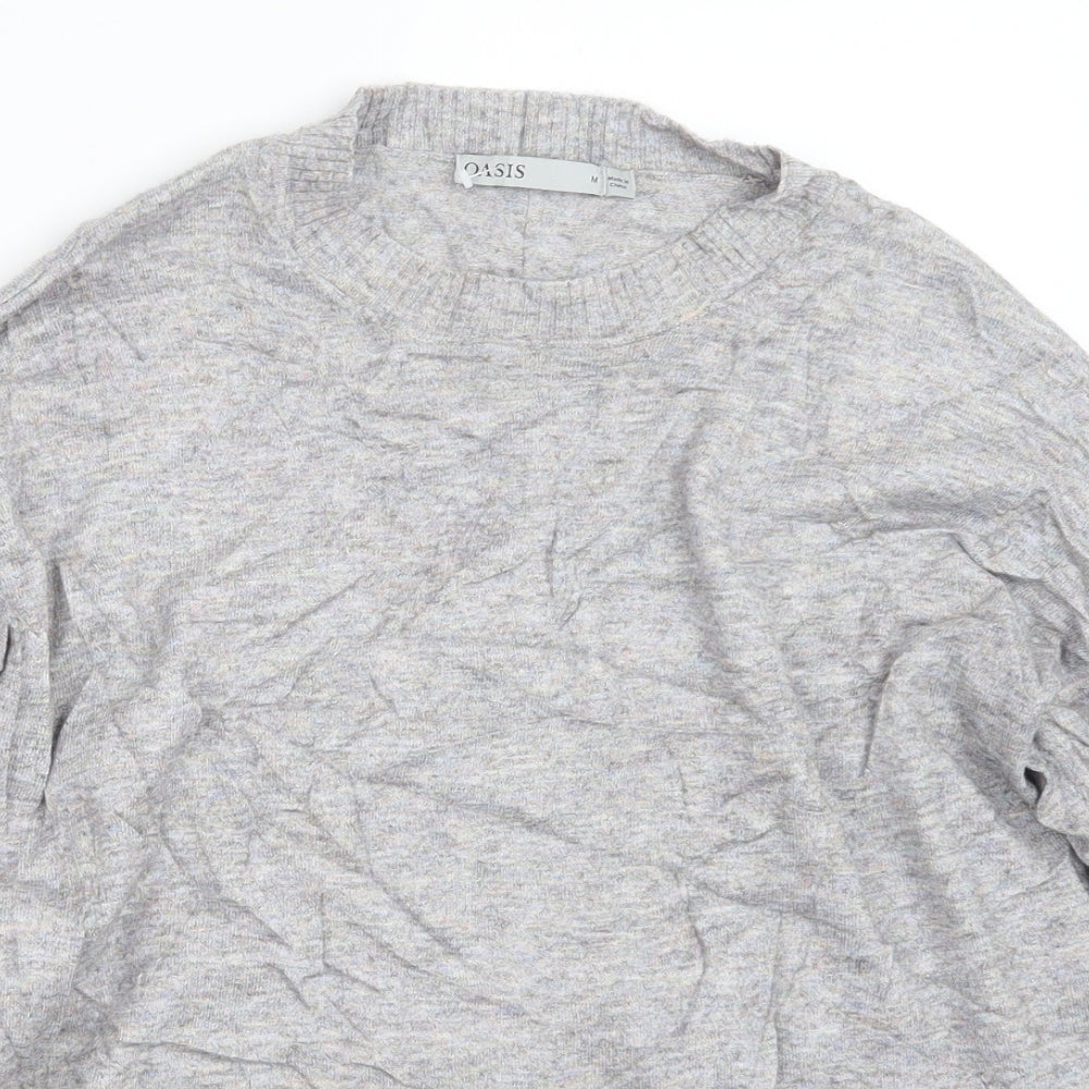 Oasis Womens Grey   Pullover Jumper Size M