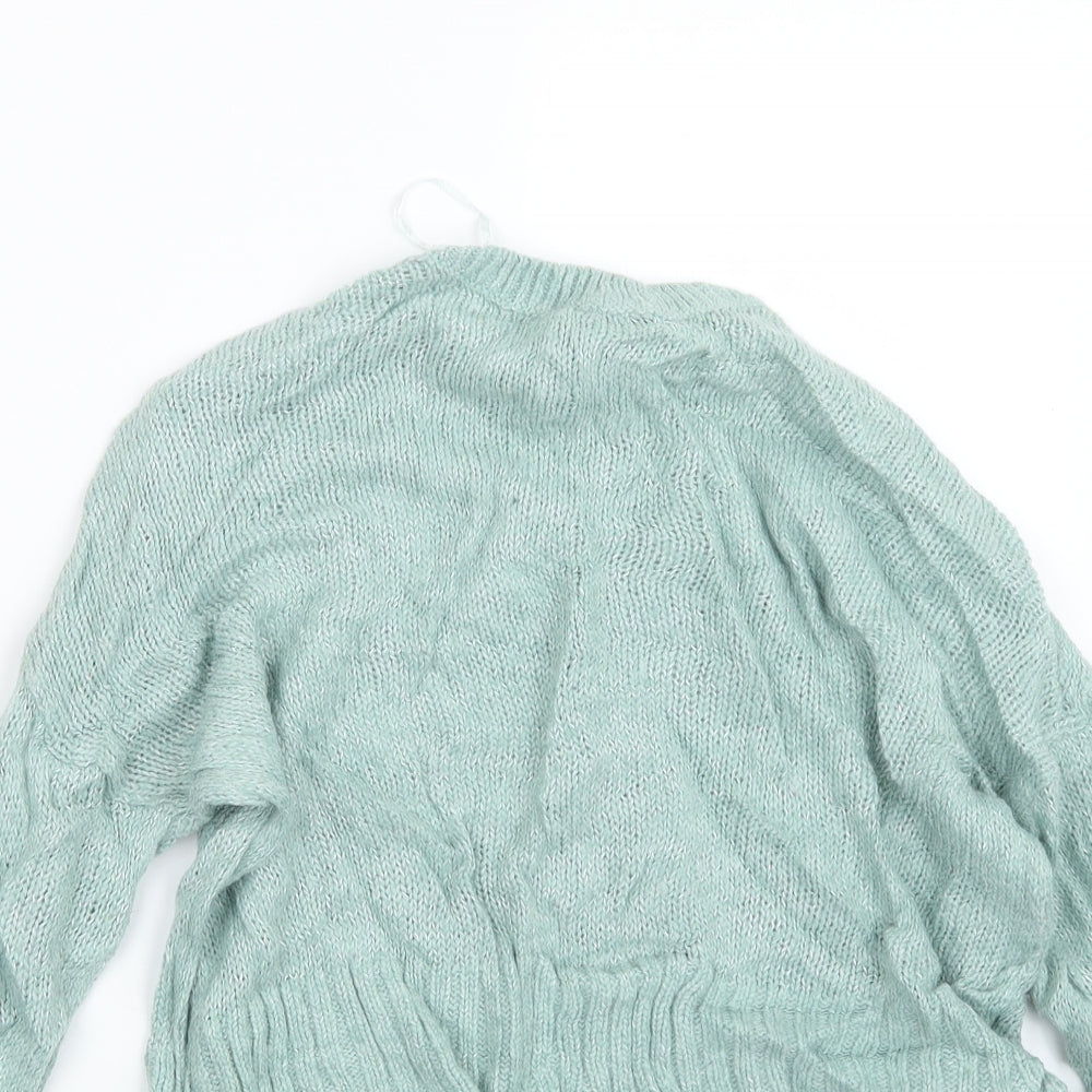 New Look Womens Green  Knit Pullover Jumper Size S